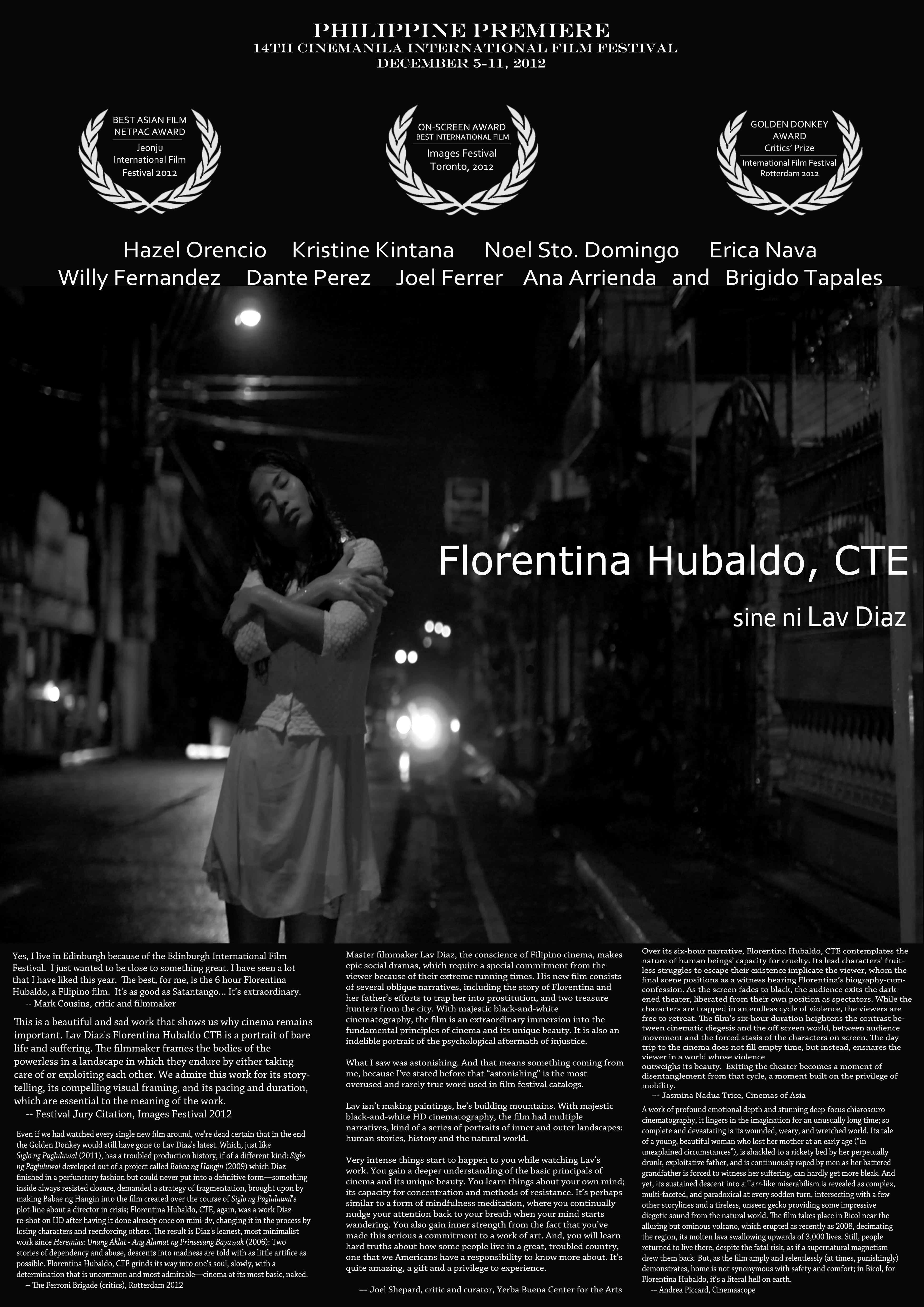 Florentina Hubaldo, CTE